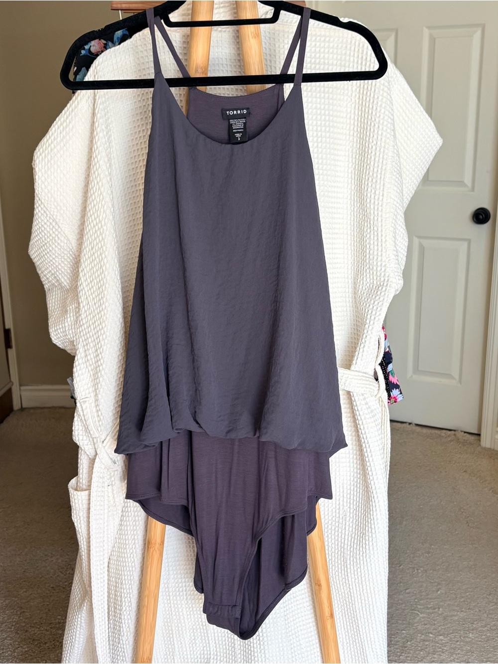 torrid Charcoal Gray Tank Bodysuit